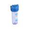 Inline clear plastic water filter clear housing