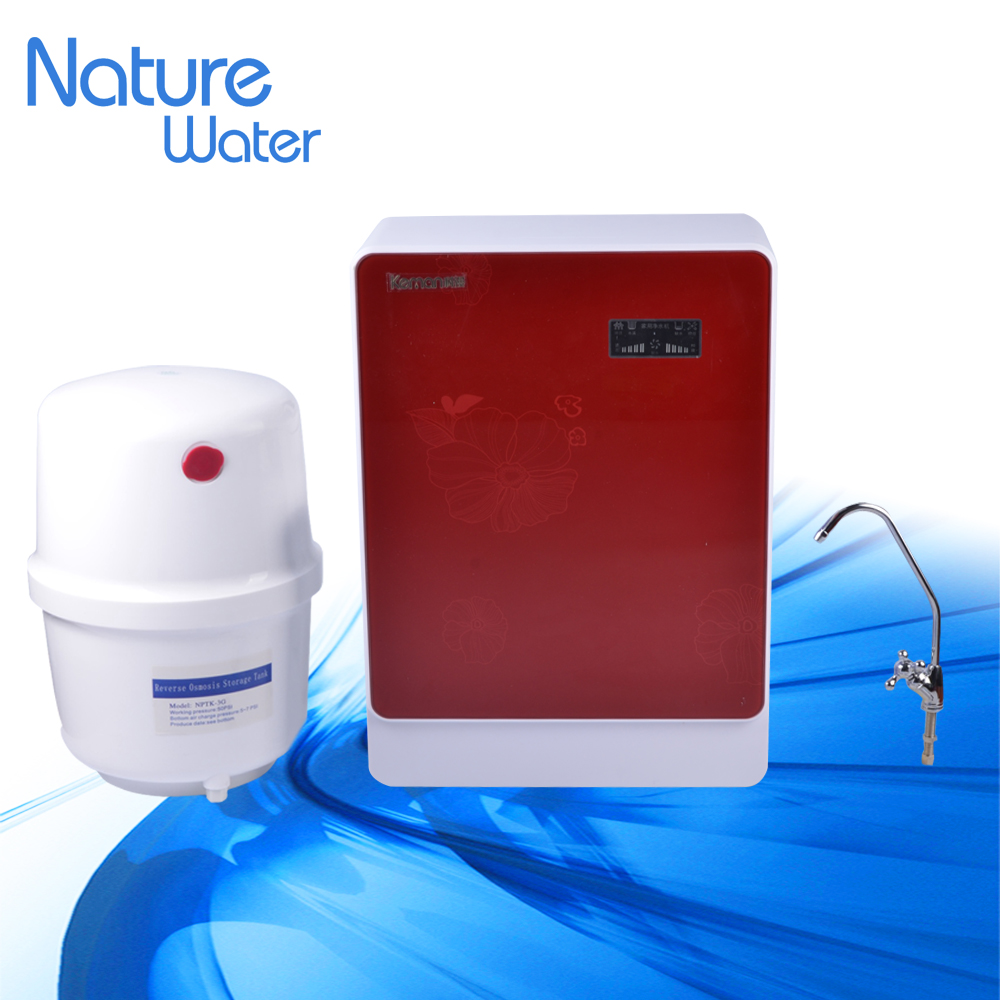 5 stage water filter ro system with red box