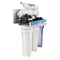 Household manual-flush 5 stage 50G reverse osmosis water filter system with clear housing
