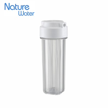 10inch double o ring transparent housing with PET MATERIAL for RO SYSTEM